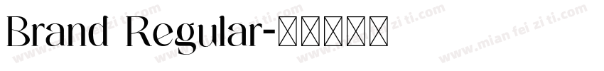 Brand Regular字体转换
